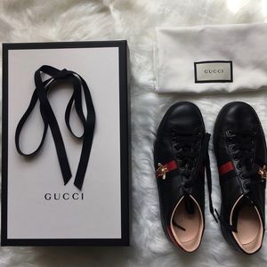 GUCCI Ace Sneakers w/ Dustbag & Box